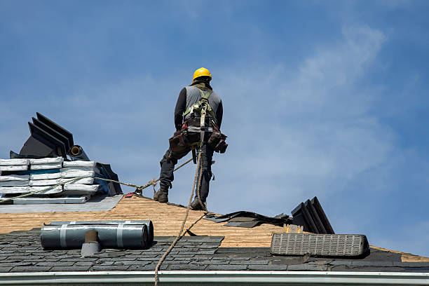 Professional Gutter Installation technician working in Big Indian, NY